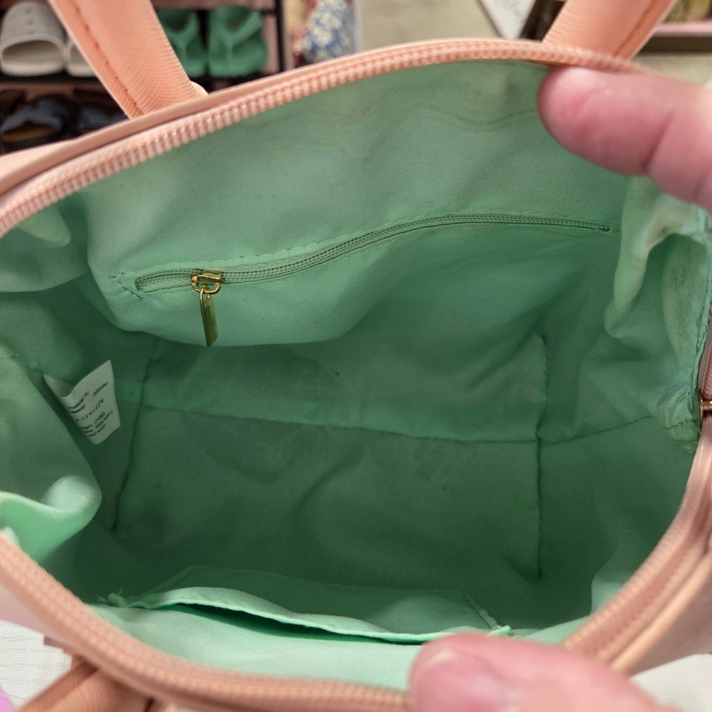 Younique Blush Pink Saffiano Satchel Crossbody Bag Gold Hardware - Picture 6 of 6